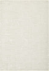 Close-up of the Pabla Cream Area Rug. Ivory and pearl tones with a subtle, textured farmhouse design. Design-Rectangle-6796