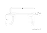 Peddapuram Rustic Dark-Wood Dining Table - Clearance