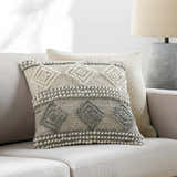 Pontyclun Textured Geometric Boho Throw Pillow - Clearance