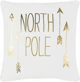 Pontypool Gold Script North Pole Lumbar Pillow - Clearance