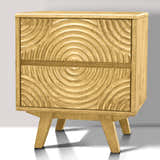 Acacia Harmony Nightstand with 2 Drawers