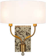 Tan Rustic Wall Sconce for hallway or bedroom lighting - Clearance