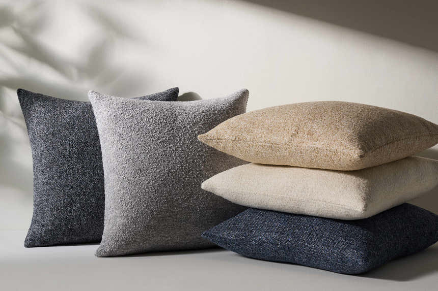 Ronit Light Slate Outdoor Throw Pillow - Clearance