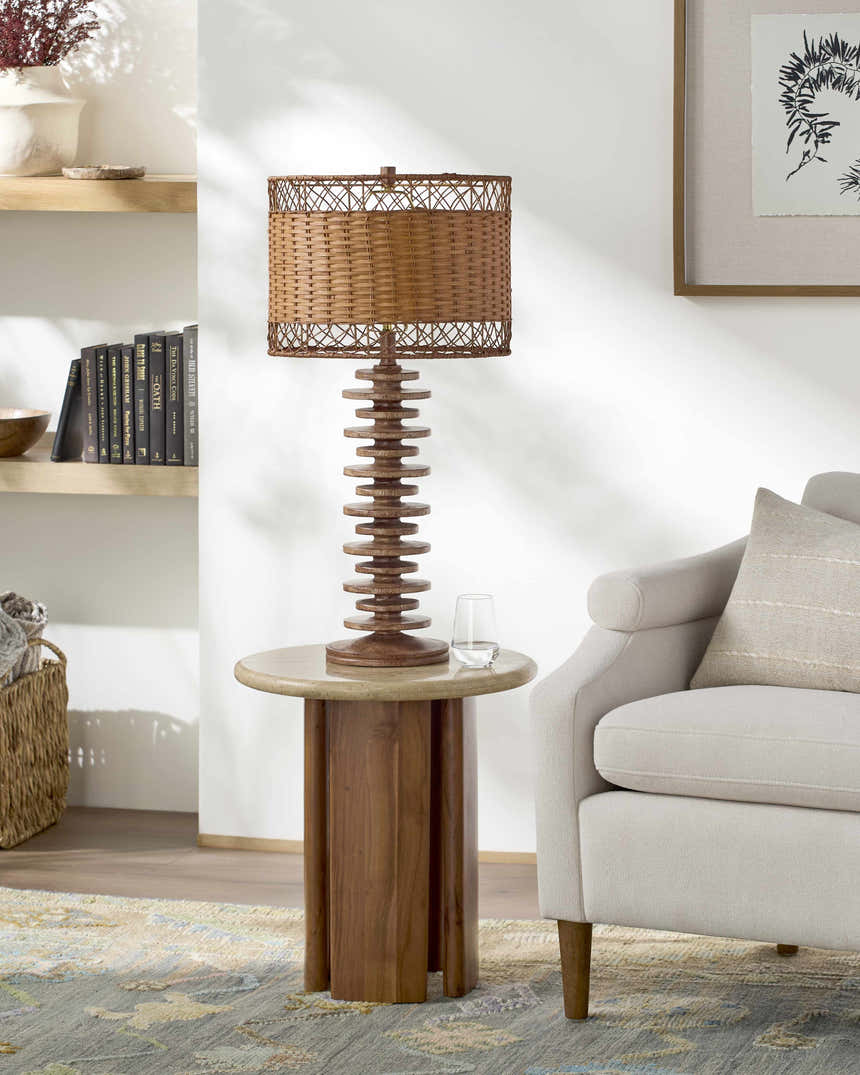 Rich Orange Traditional Table Lamp for bedside or console tables