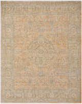 Becki Owens x Livabliss Renaissance BORI-2301 area rug. Beige, denim, coral, and taupe traditional wool rug. Design-Rectangle-710910