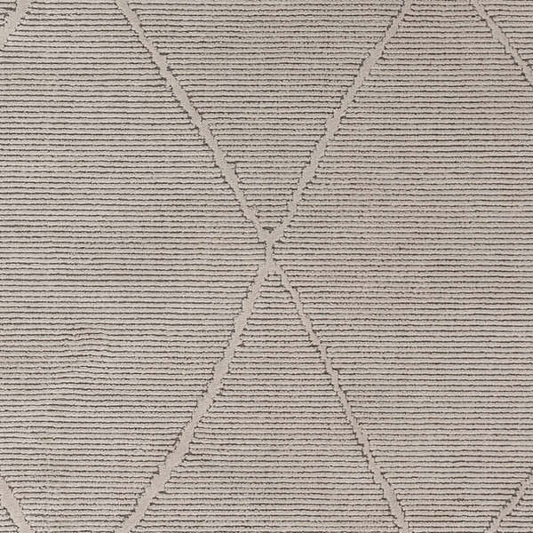 Sample Aldis Grey Plush Textured Washable Rug - Clearance