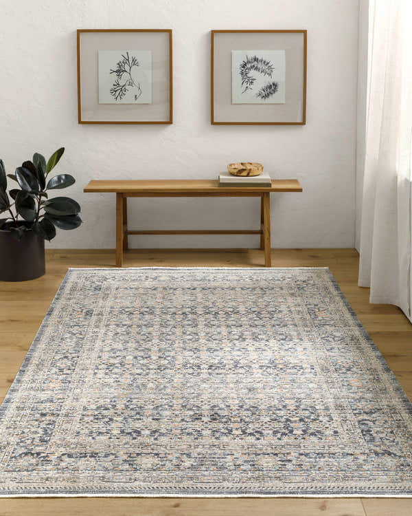 Sample Margaret Navy Washable Rug - Becki Owens x Livabliss