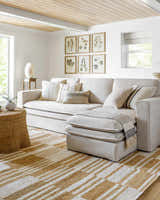 Sachsenkam Upholstery Beige Linen Sofa - Clearance