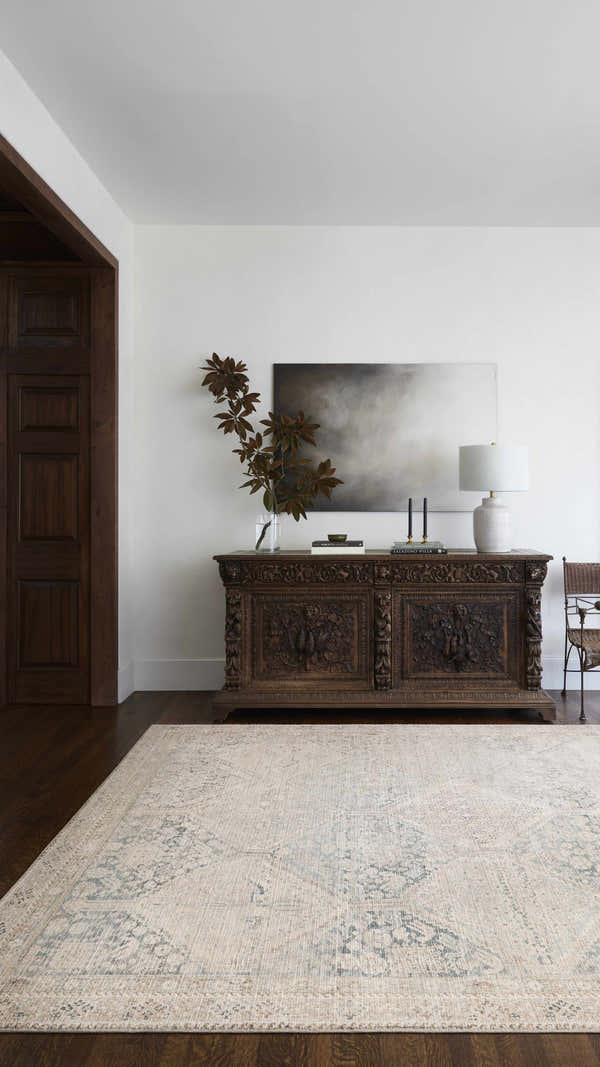 Sample Marlene Medallion Beige & Blue Area Rug - Becki Owens x Livabliss