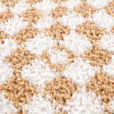 Kieu Mustard & Ivory Checkered Area Rug