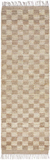 Made to Order Custom Size Ionut Checkered Jute Area Rug