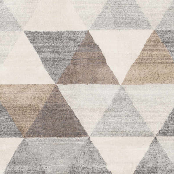 Sample Sells Gray&Brown Triangles Area Carpet