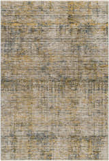 Close-up of the Osma Rich Textured Traditional Rug. Features bone, driftwood, multi brown, taupe, and walnut colors. Design-Rectangle-575