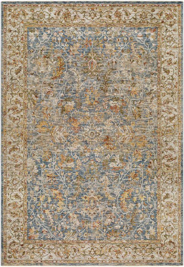 Sample Asabi Tan Textured Rug with Fringes