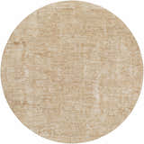 Close up of the round Katia Tan Area Rug, showcasing its khaki and tan farmhouse design. Design-Round-67