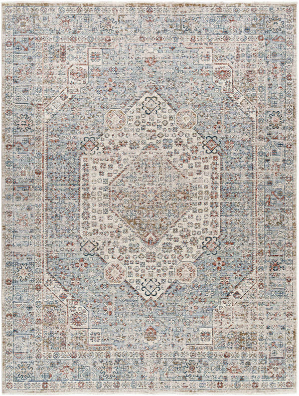 Sample Kalei Beige & Blue Area Rug - Clearance
