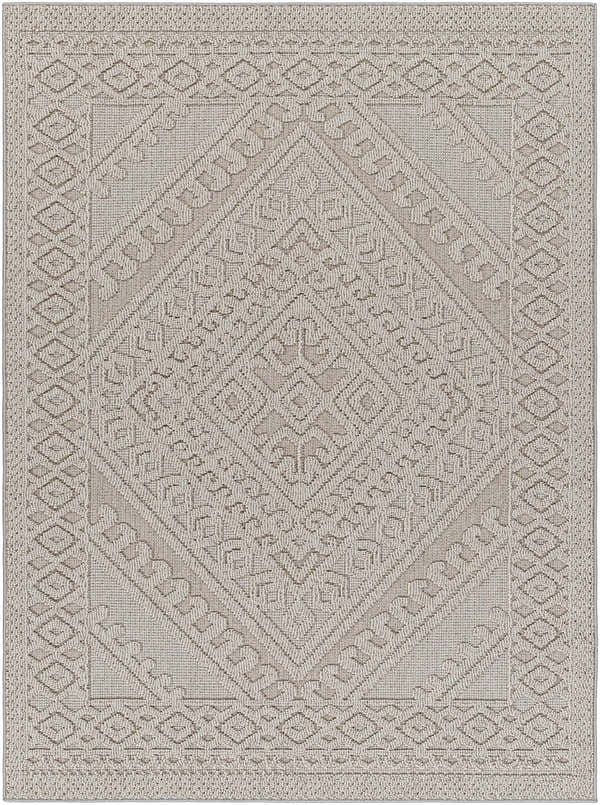 Sample Hibah Natural Gray Area Rug - Clearance