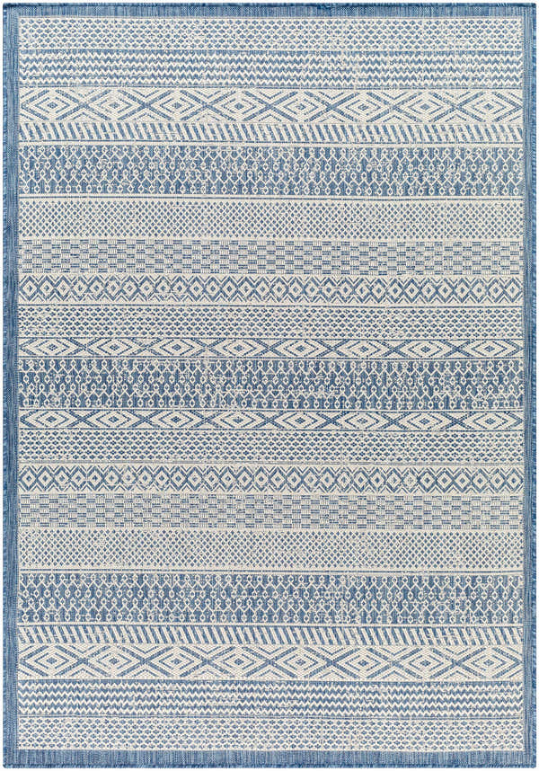 Sample Humla Blue Aztec Area Rug - Clearance