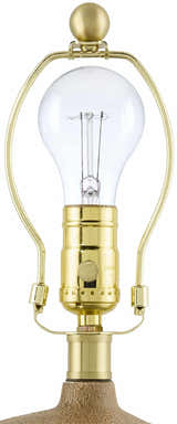 Solovjevsk Dark Red Table Lamp
