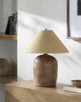 Solovjevsk Dark Red Table Lamp
