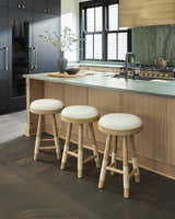 Becki Owens x Livabliss Esmarca Stool with Striped Upholstery