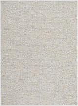 Close-up of the Thanh Ivory Area Rug showing its woven texture and neutral colors of ivory, gray, and sandstone. Design-Rectangle-57