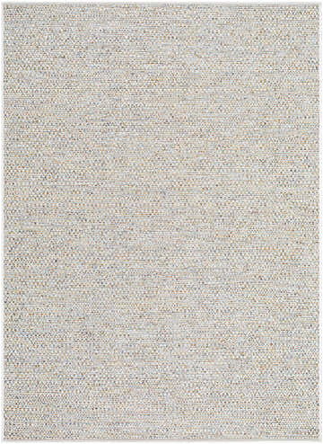 Close-up of the Thanh Ivory Area Rug showing its woven texture and neutral colors of ivory, gray, and sandstone. Design-Rectangle-57
