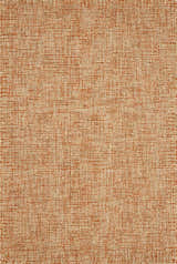Close-up of Teresita Area Rug. Burnt orange and ivory wool rug with a textured, woven design. Design-Rectangle