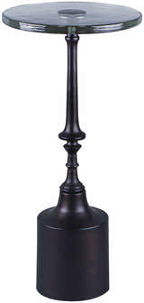 Becki Metallic - Bronze Owens x Livabliss Delfin End Table