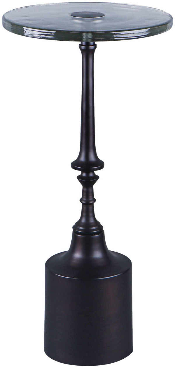 Becki Metallic - Bronze Owens x Livabliss Delfin End Table