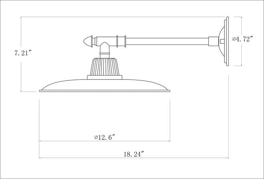 Oberkotzau Black Outdoor Wall Sconce
