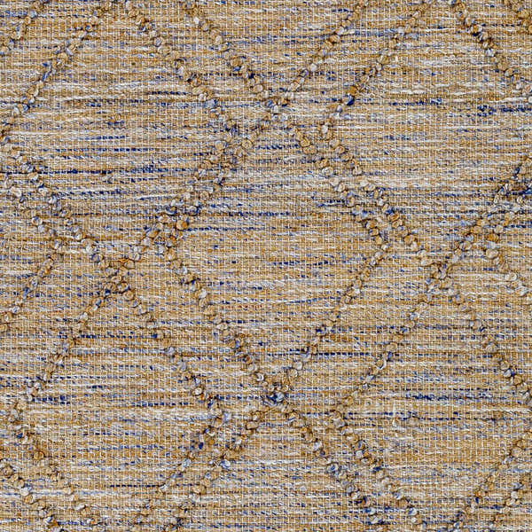 Sample Buse Hand Woven Beige & Blue Area Rug - Clearance