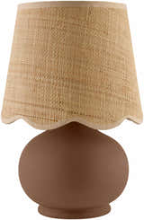 Tazou Dark Red Ceramic Table Lamp