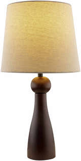 Villamejil Dark Brown Wood Table Lamp