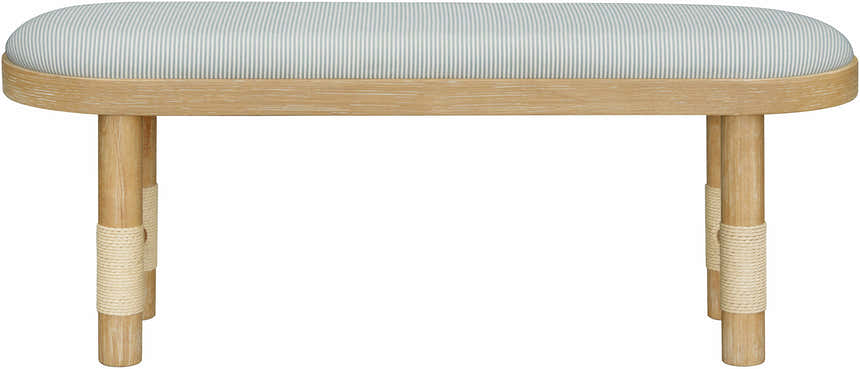 Becki Owens x Livabliss Esmarca Bench with Striped Upholstery