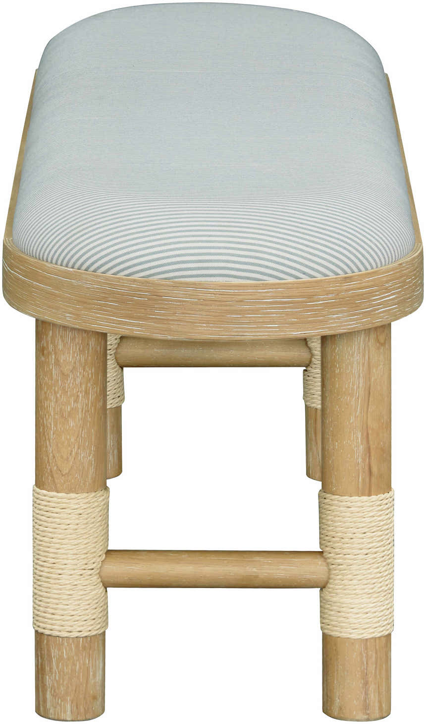 Becki Owens x Livabliss Esmarca Bench with Striped Upholstery