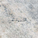 Close-up of the Whyalla Misty Thick Luxe Rug showing its dusty sage, light gray, and navy abstract pattern. Texture