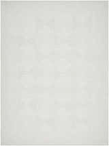 Close-up of the Anabia White Area Rug. Light silver color with a geometric square pattern and woven texture. Design-Rectangle-537
