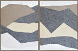 Soft White Modern Framed Wall Art for modern gallery walls