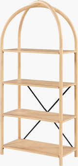 Gold Modern Bookcase for books and decorative storage