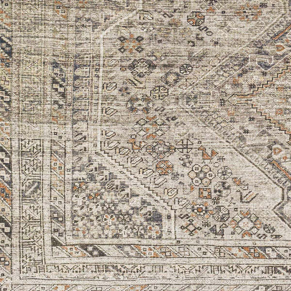 Sample Barny Beige Flat Pile Washable Rug