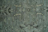 Antique Oushak Silver and Charcoal Multi size Wool Area Rug
