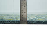 Antique Style Hand Knotted Teal, Gray and Green Traditional multi Size wool rug