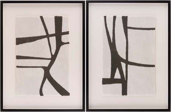 Soft Charcoal Modern Framed Wall Art for modern gallery walls