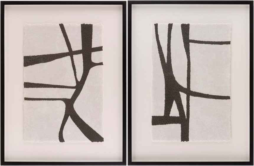 Soft Charcoal Modern Framed Wall Art for modern gallery walls