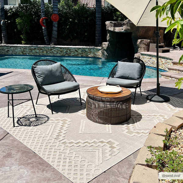 Sample Arwid Bone Area Rug - Clearance