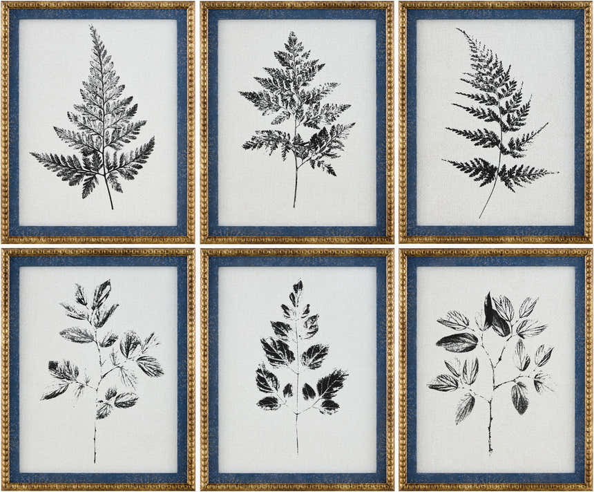 Aqua Blue Rustic Framed Wall Art for modern gallery walls