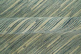 Beige and Teal Modern stripes Design Hand Tufted Multi Size wool area rug
