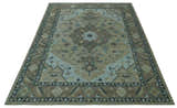 Beige, Brown and Silver Hand Knotted Traditional Multi size wool Area Rug