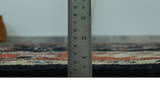 Black, Rust and Beige Traditional Oriental Hand Knotted Custom Made Wool Area Rug